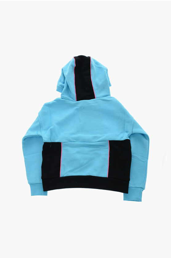 Two-tone Hoodie with Contrasting Trim