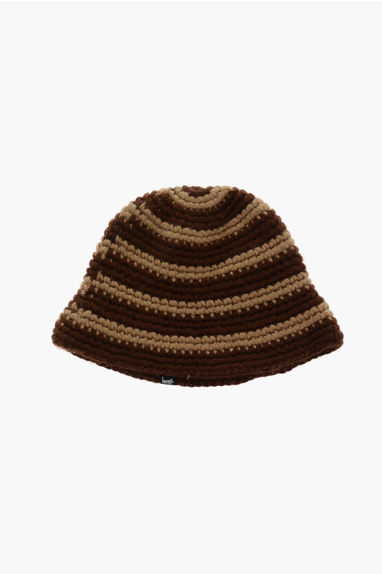 Stussy Two-Tone Knitted SWIRL Bucket Hat men - Glamood Outlet