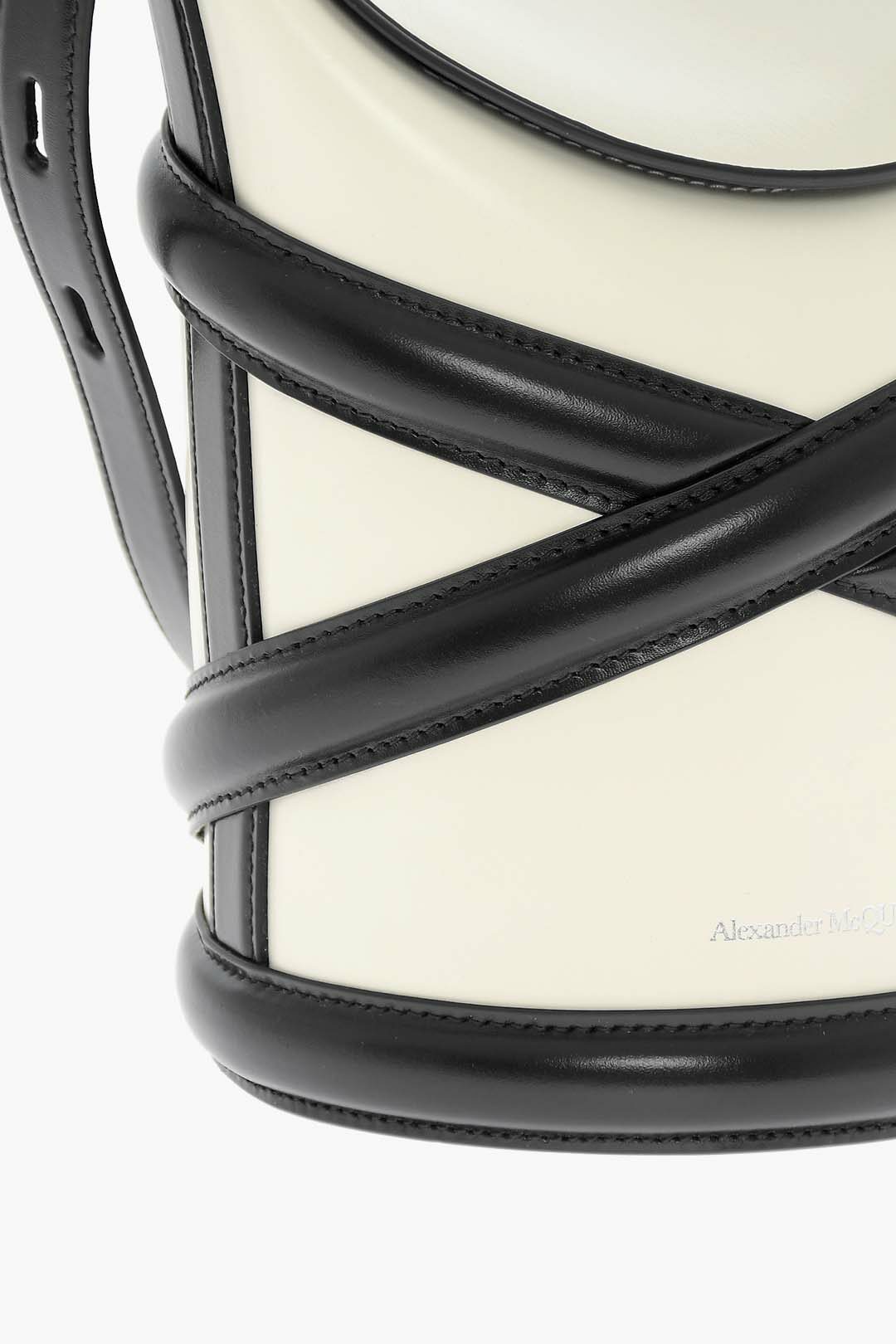 【関税&送料込】Alexander Mcqueen Two-Tone Bucket Bag Alexander McQueen Two-Tone Leather Bucket Bag women