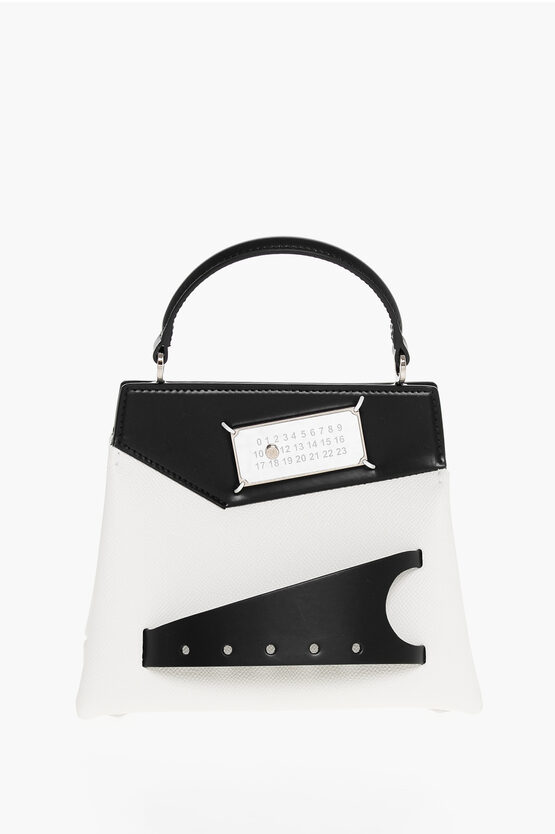 Maison Margiela Two-tone Leather Snatched Crossbody Bag