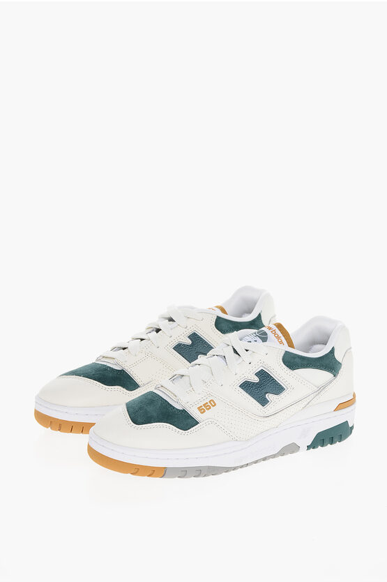 New Balance Two-tone Low-top Sneakers With Suede Details In Multi