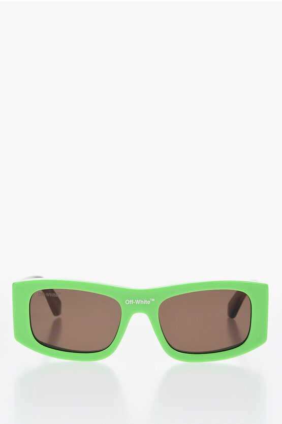 Off-white Two-tone Lucio Rectangular Sunglasses With Gradient Temple