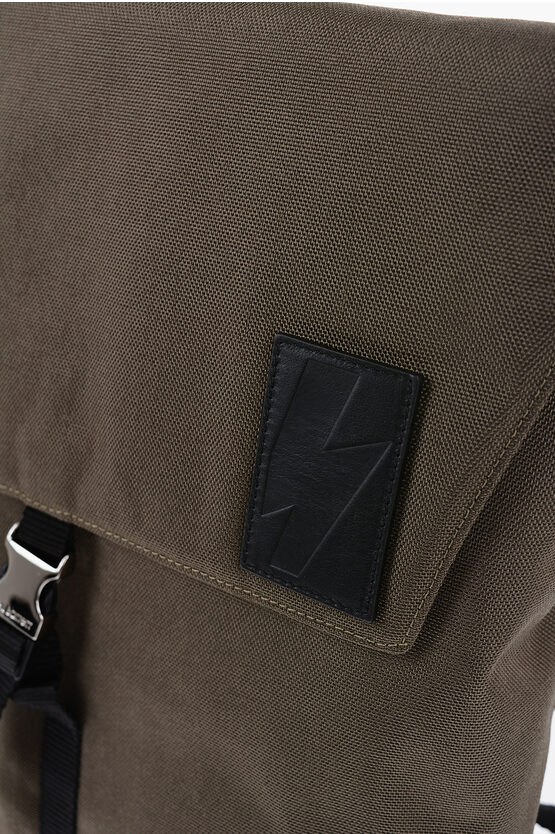 Two-Tone Nylon CITY FLAP Backpack