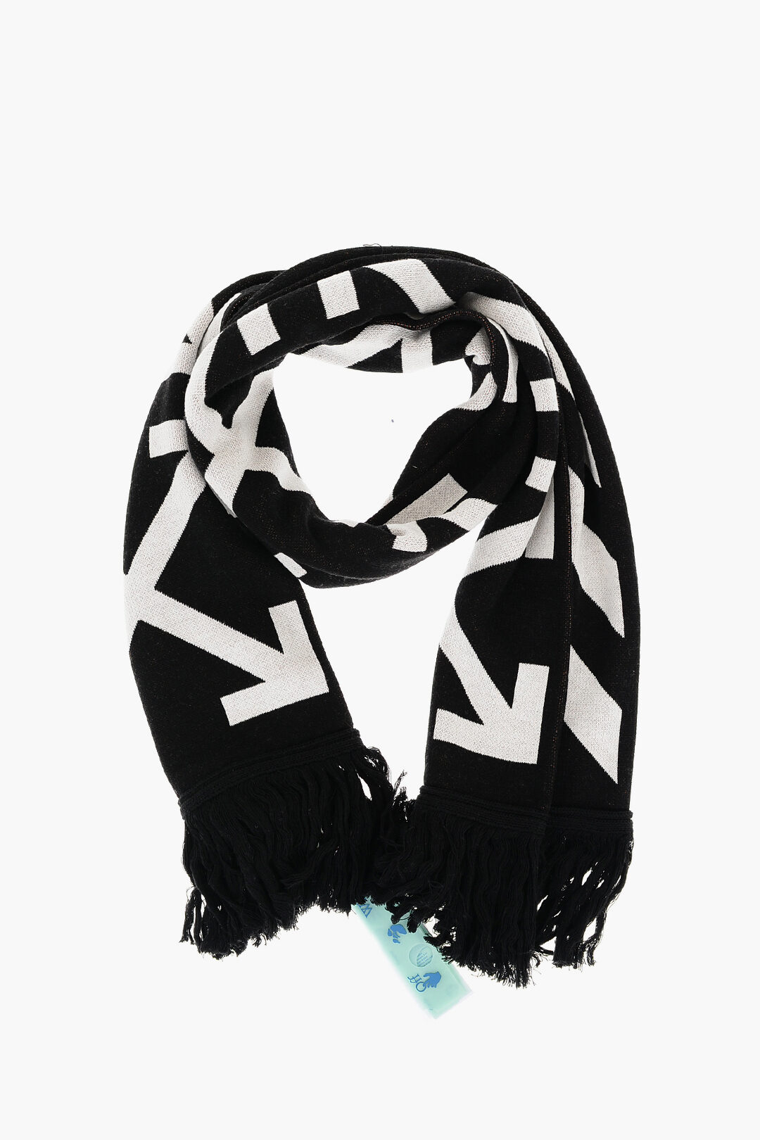 Two Toned Scarf in White/Black