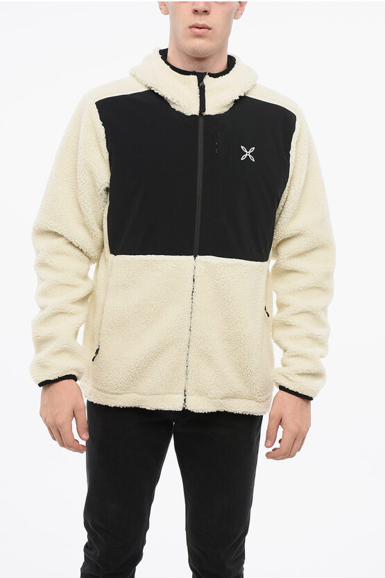 Montura Two-tone Sherpa Jacket With Hood In Neutral