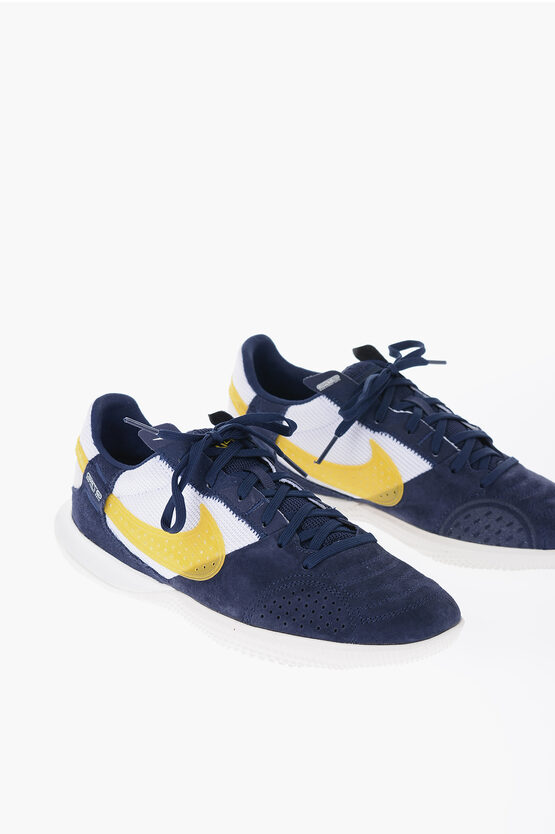 Nike Two-tone Streetgato Low-top Sneakers With Suede Details In Blue