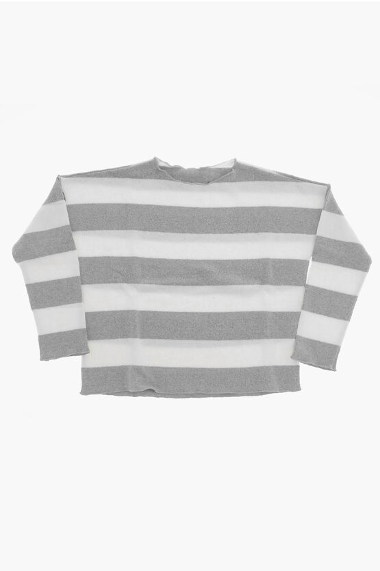Madilly Two-tone Striped Crew-neck Sweater
