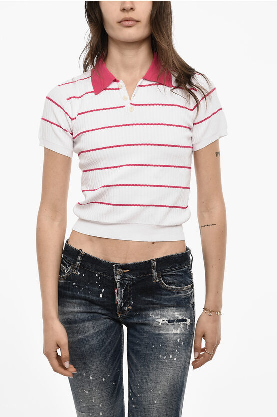 Dsquared2 Two-tone Striped Polo