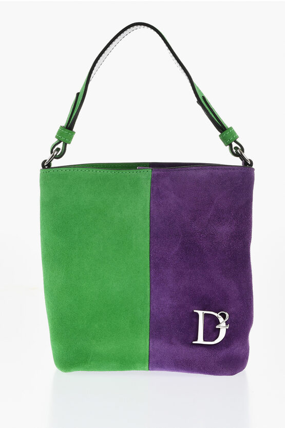 Dsquared2 Two-tone Suede Mini Bag
