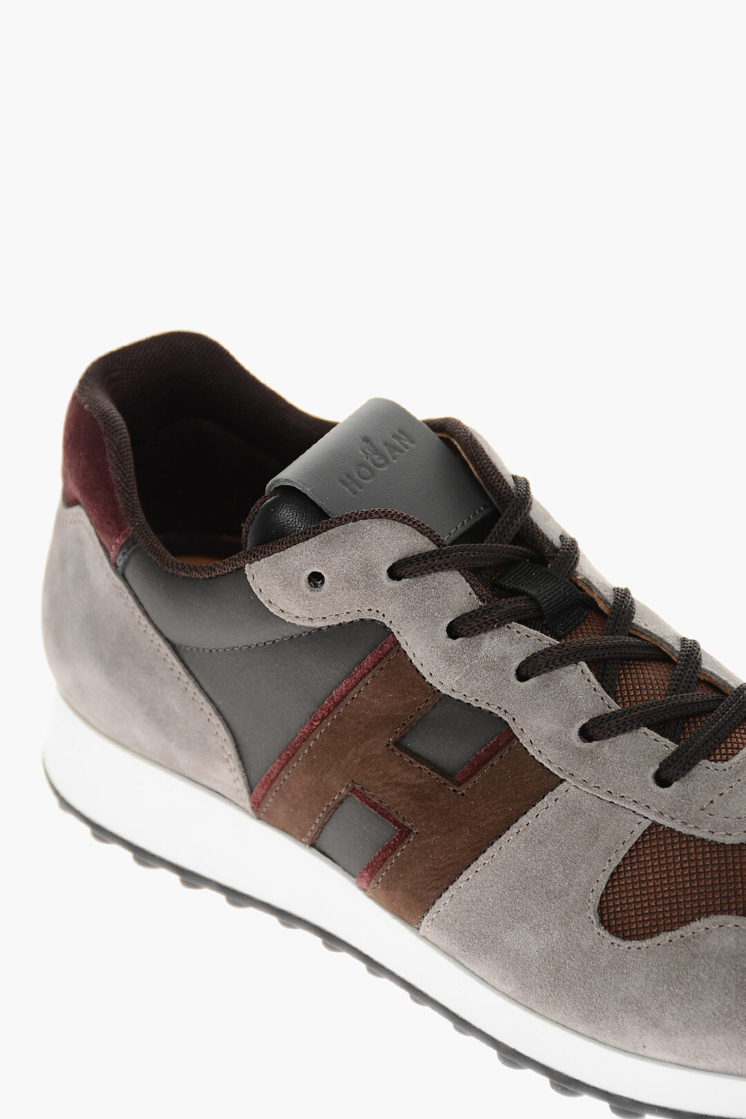 Hogan Two Tone Suede Sneakers with Rubber Sole men - Glamood
