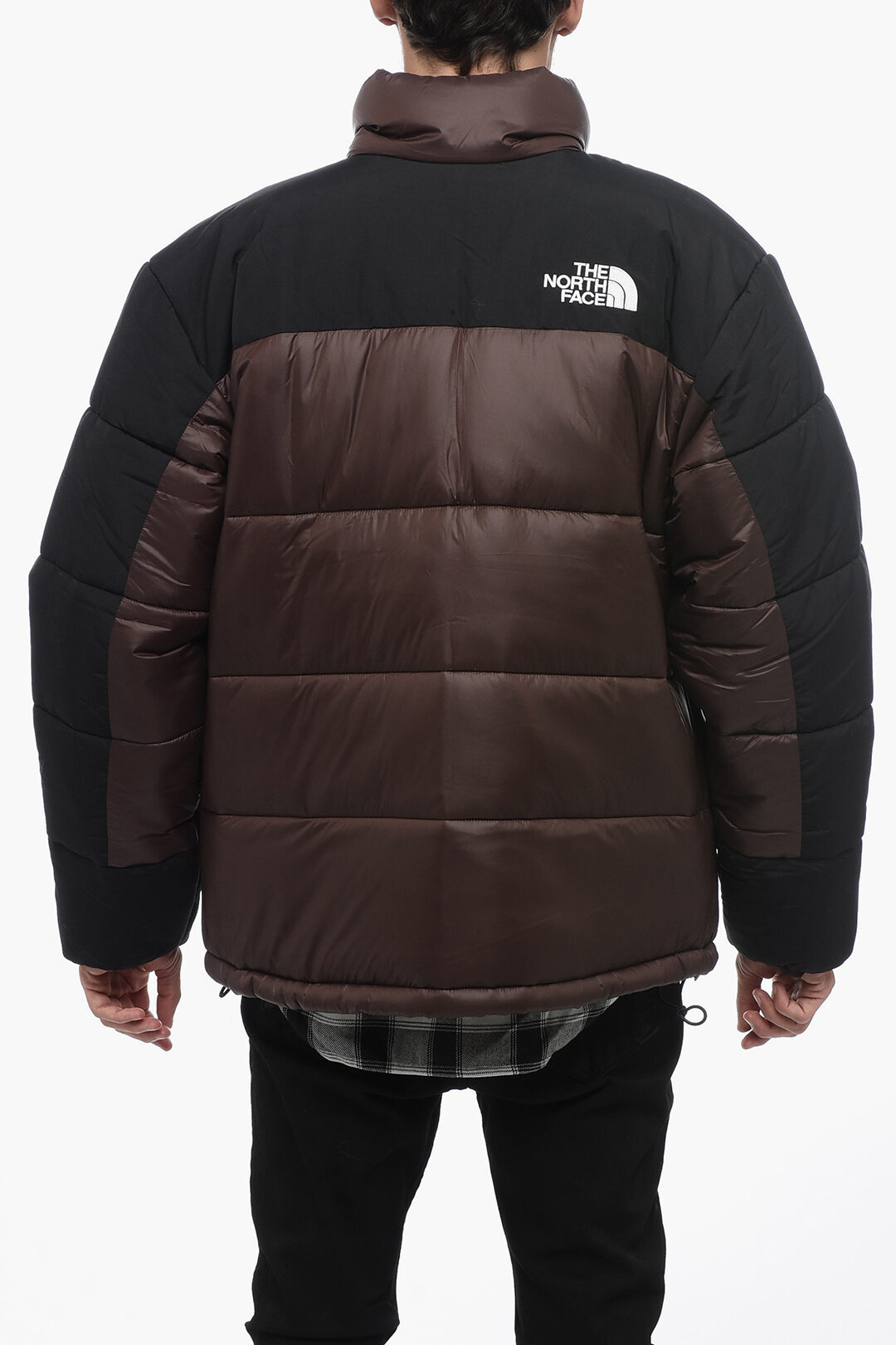 Two-toned HIMALAYAN Down Jacket with Contrasting Embroidery - Main Image