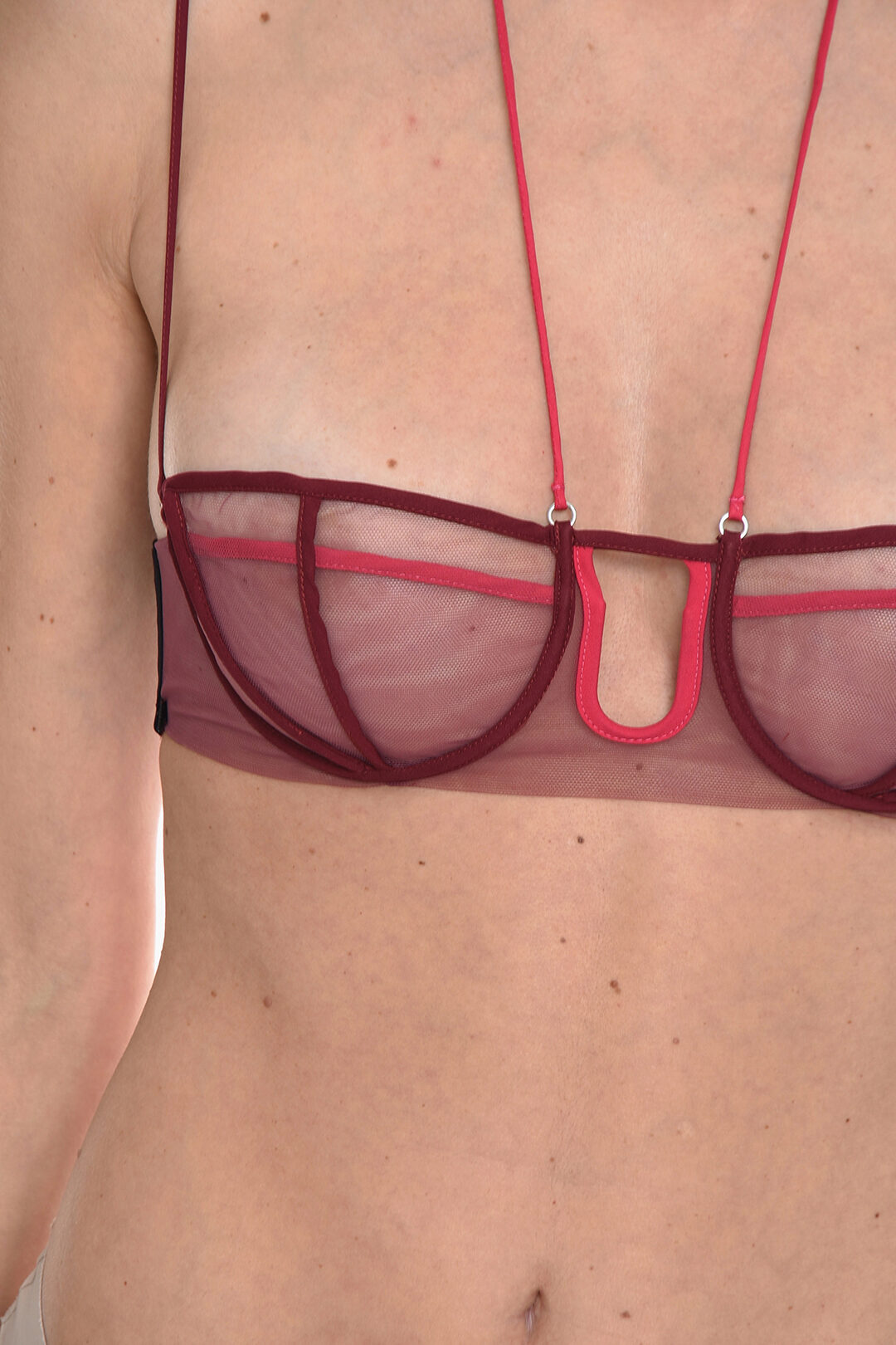 Nensi Dojaka U-Wire Transparent Underwired Balconette Bra women - Glamood  Outlet