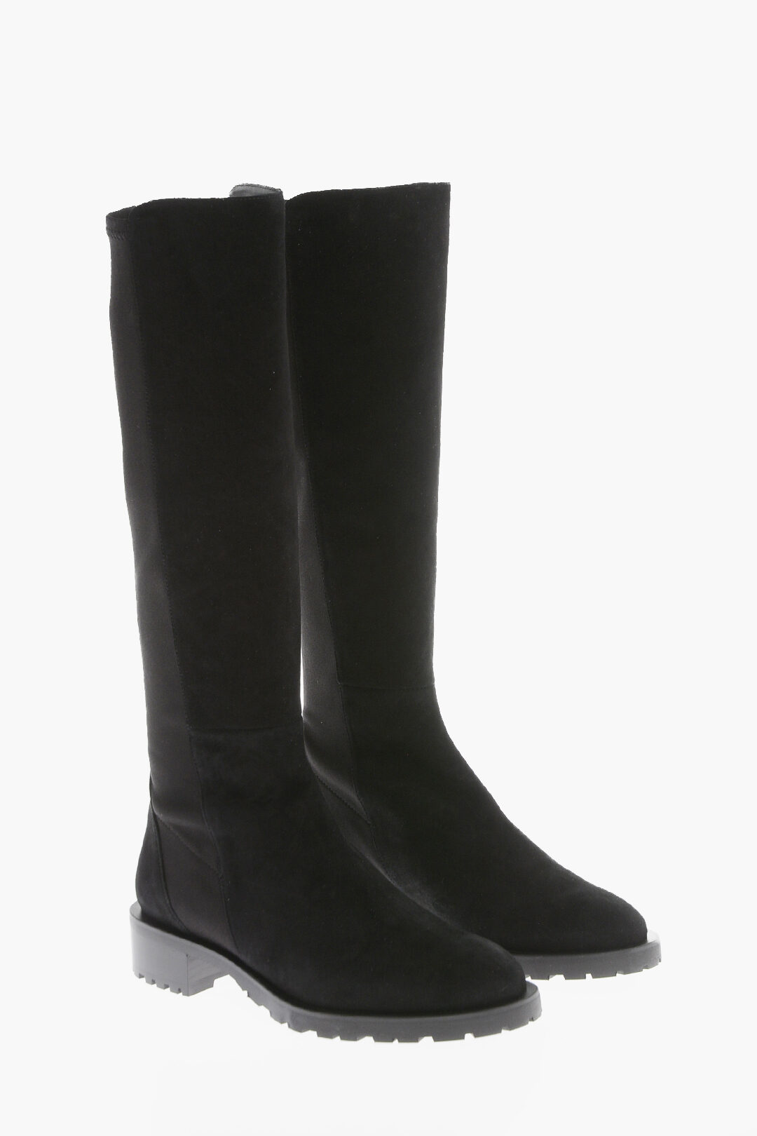 Stuart Weitzman Under the Knee 5050 Suede and Fabric Boots women Glamood Outlet