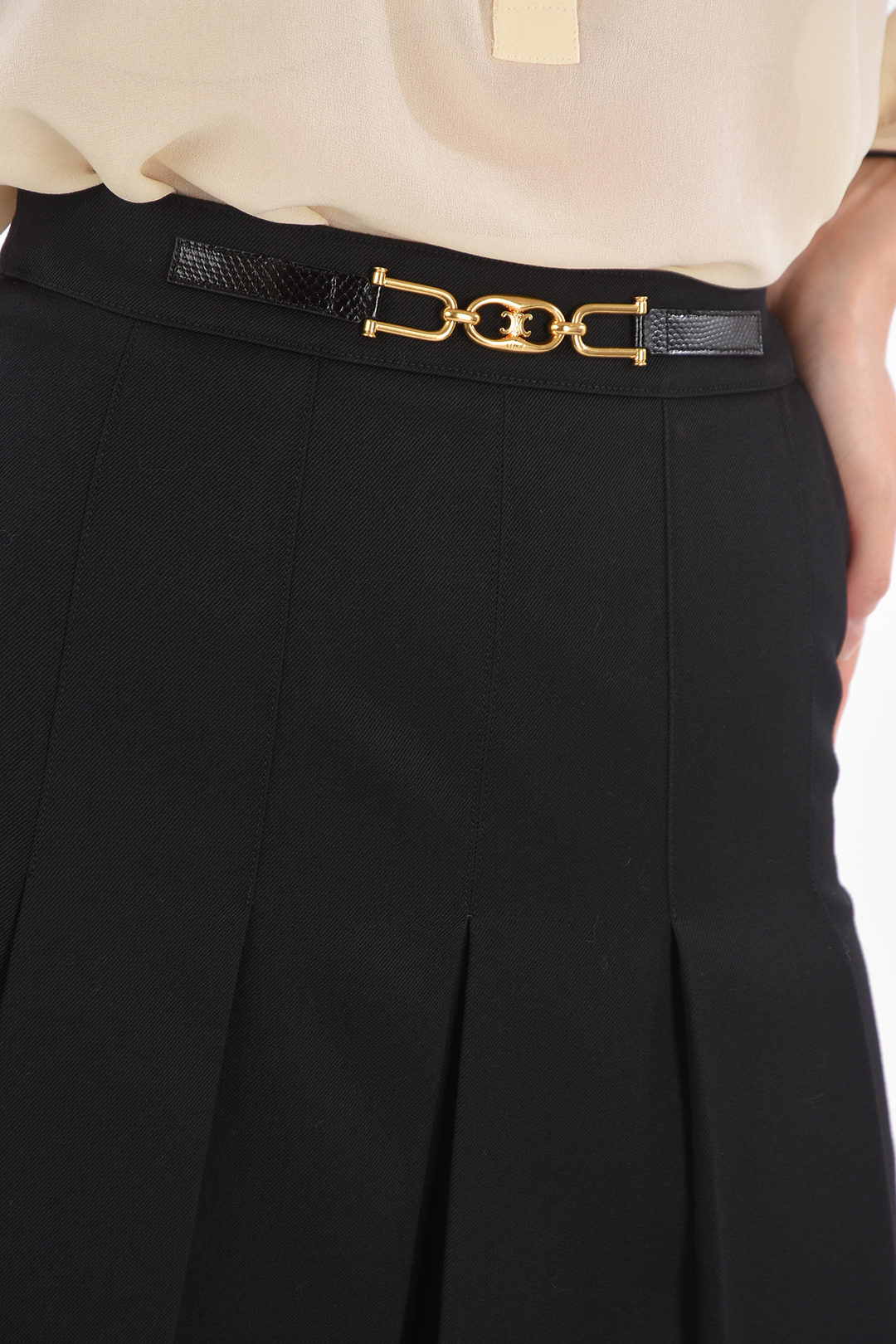 ミニスカート CELINE Pleated skirt Celine skirt – Eegen Studio