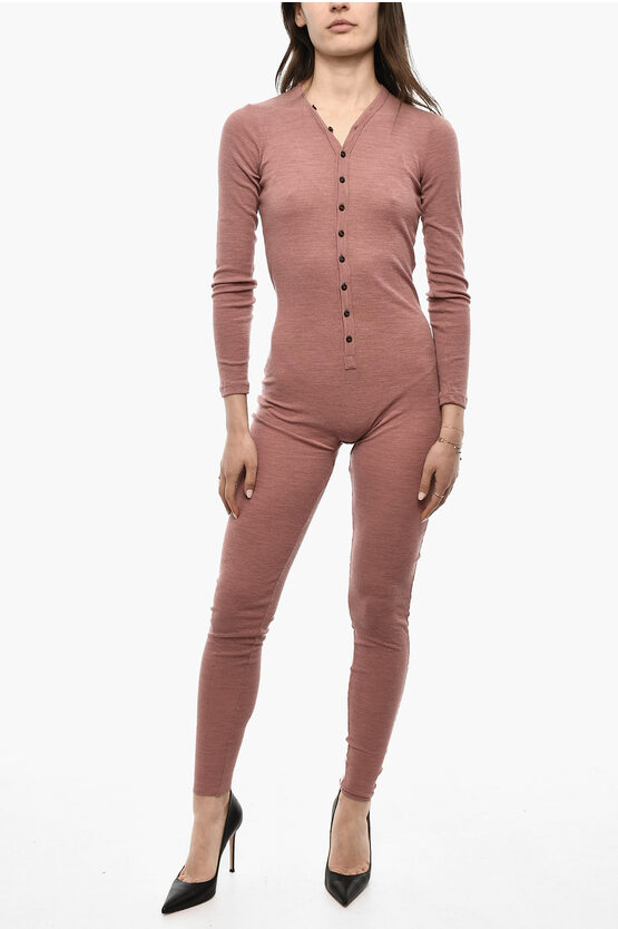 DSQUARED2 UNDERWEAR JUMPSUIT PAJAMA WITH BUTTONS