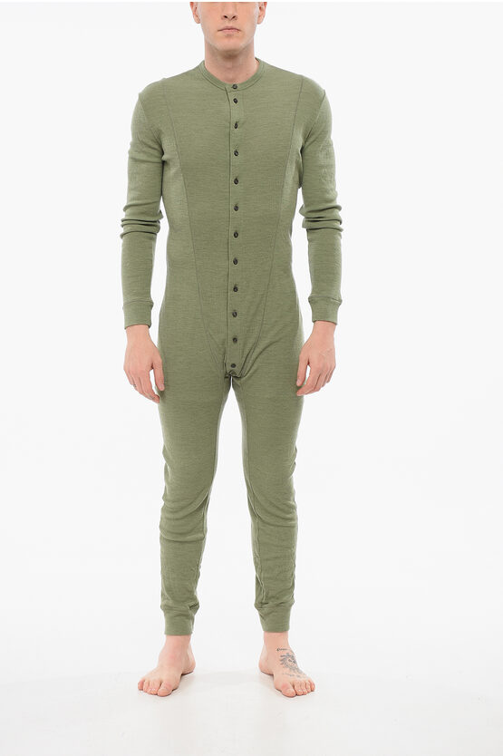 Dsquared2 Underwear Jumpsuit Pajama With Buttons