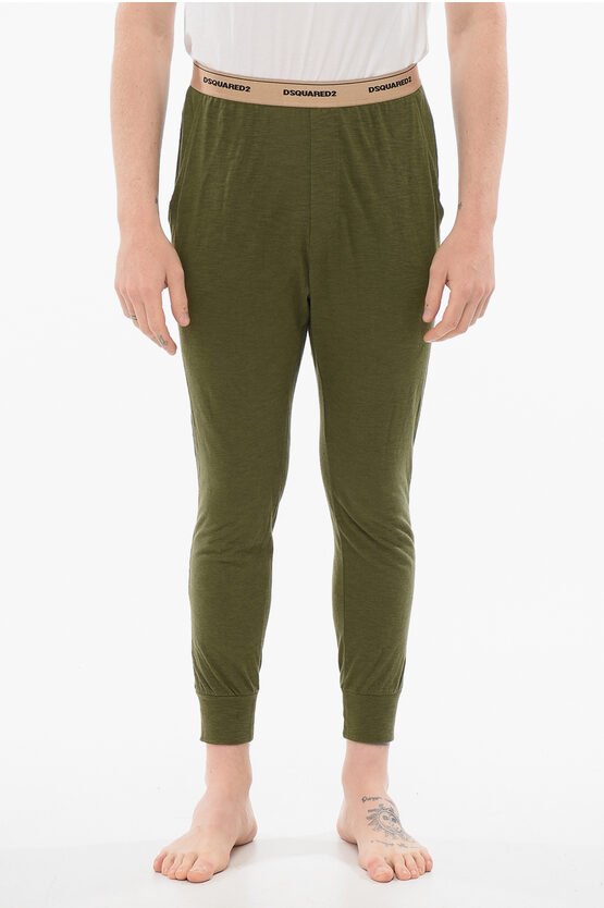 Dsquared2 Underwear Pajama Pants With Logoed Band