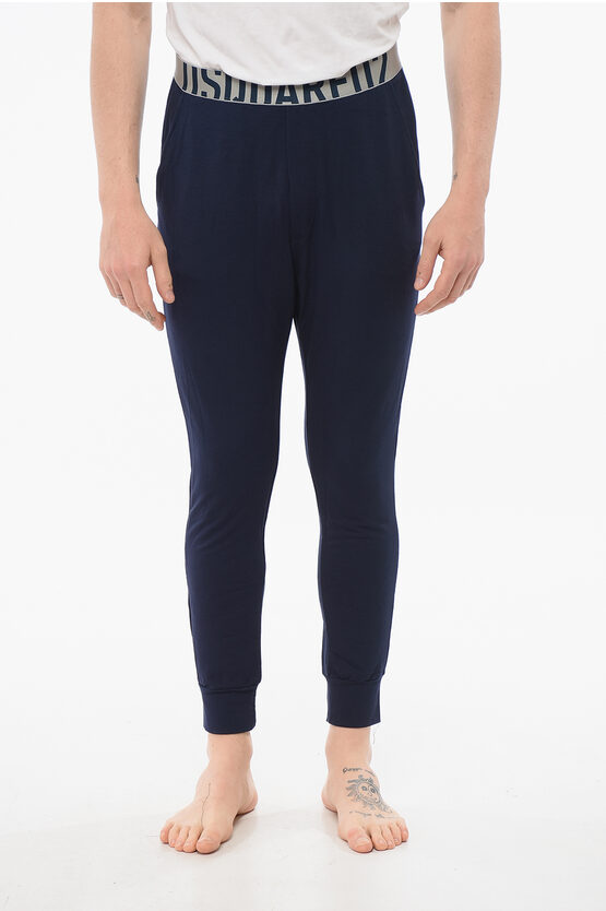Dsquared2 Underwear Pajama Pants With Logoed Band
