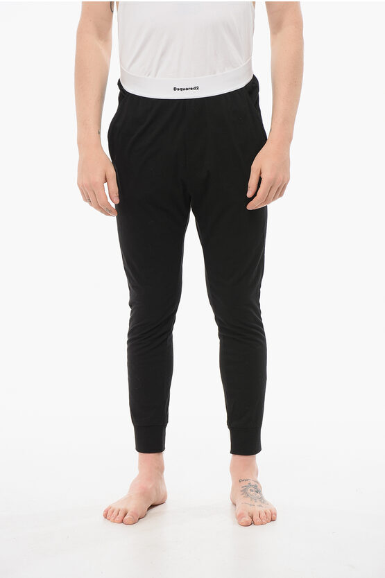 Dsquared2 Underwear Pajama Pants With Logoed Band