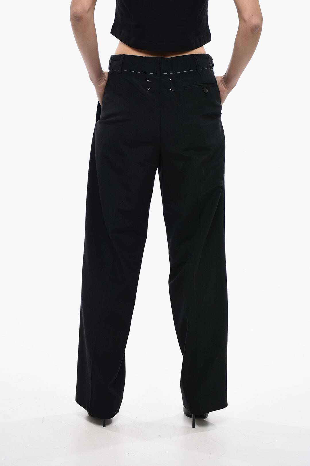 Maison Margiela UNISEX MM1 High-waisted Pants with Front