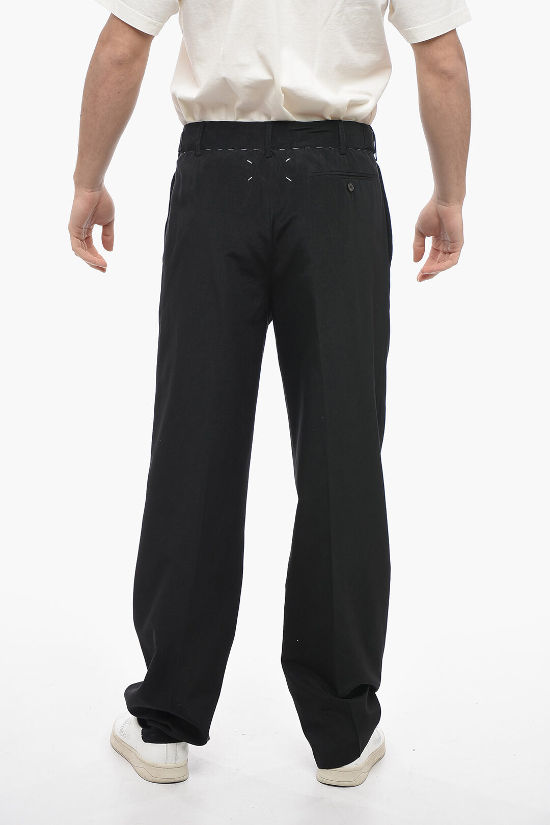 【MAISON MARGIELA】 Work-In-Progress パンツ ブラック Maison Margiela】 PANTS 5 POCKETS (パンツ / デニムパンツ