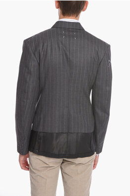 Vintage Menswear Suit Style w/ Doublet Shirt, Maison Margiela Tie