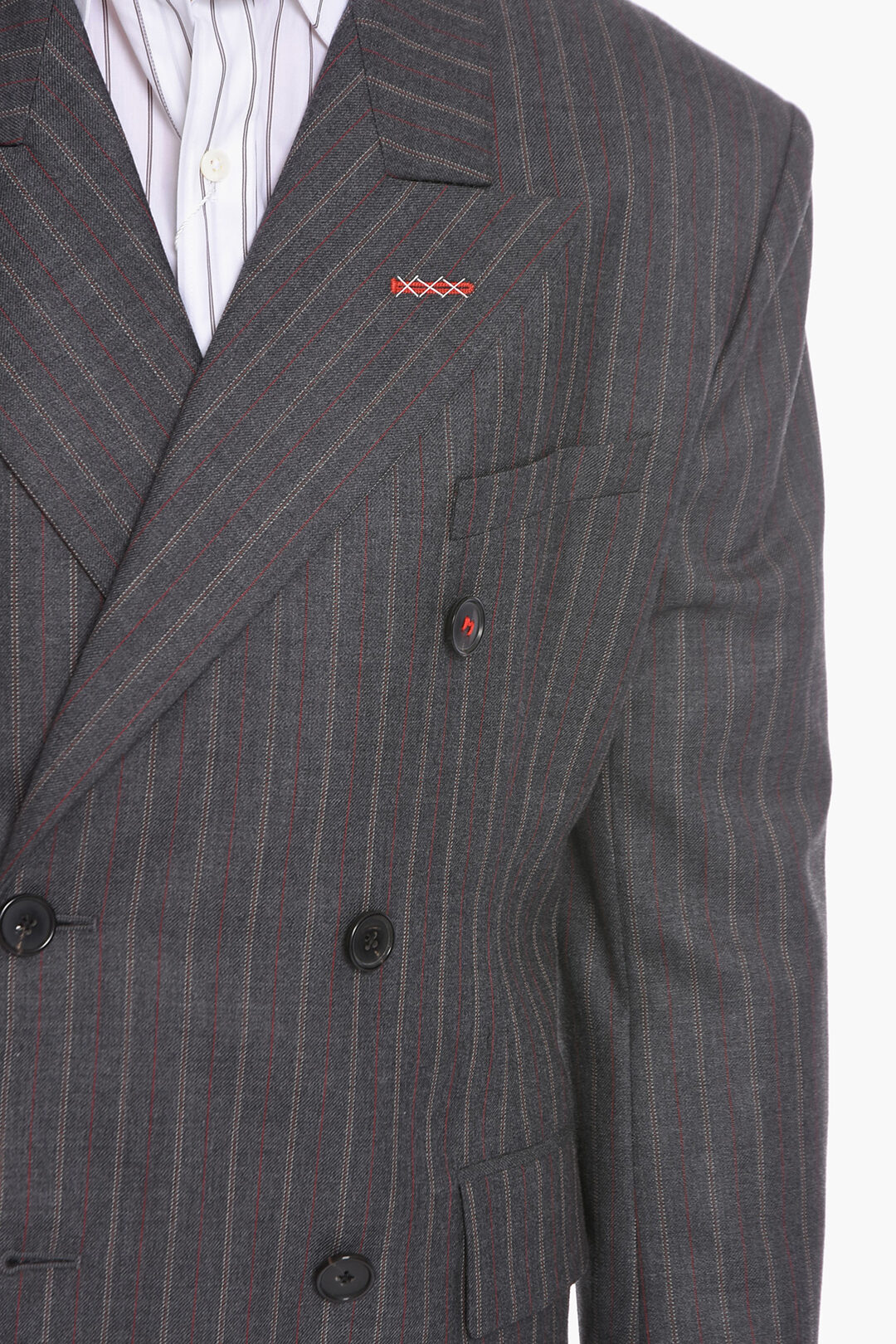 Maison Margiela UNISEX MM4 Wool Double-breasted Blazer with