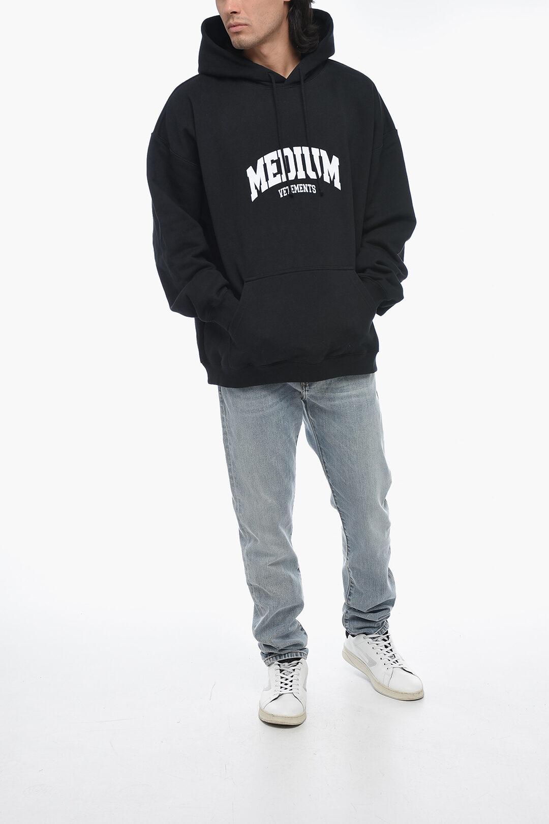 Vetements UNISEX Oversize Hoodie Sweatshirt with Embroidery unisex men  women - Glamood Outlet