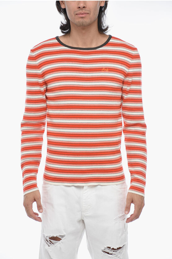 Erl Unisex Crewneck Striped Light Sweater Knit Clothing