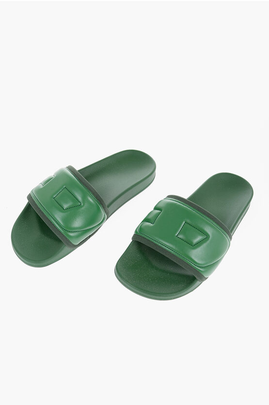 Shop Diesel Unisex Sa-mayemi Slides With Quilted Band