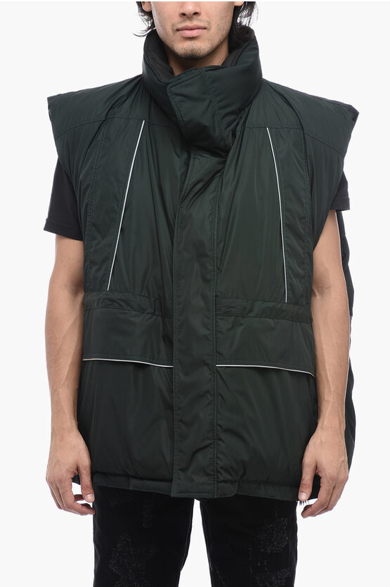 Shop Balenciaga Unisex Utility Quilted Vest With Reflective Detail