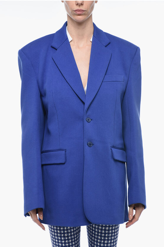 Vetements Unisex Wool Blend Oversized Blazer