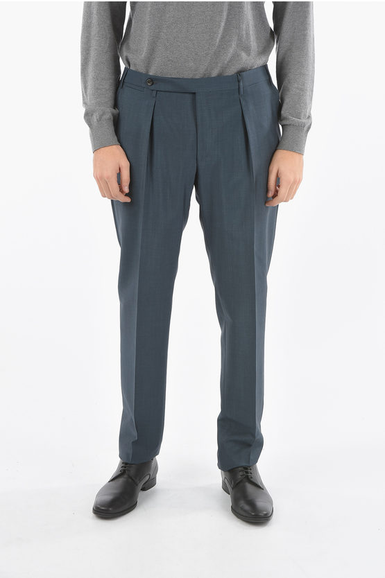Corneliani Unlined Trousers With Hook And Pinces