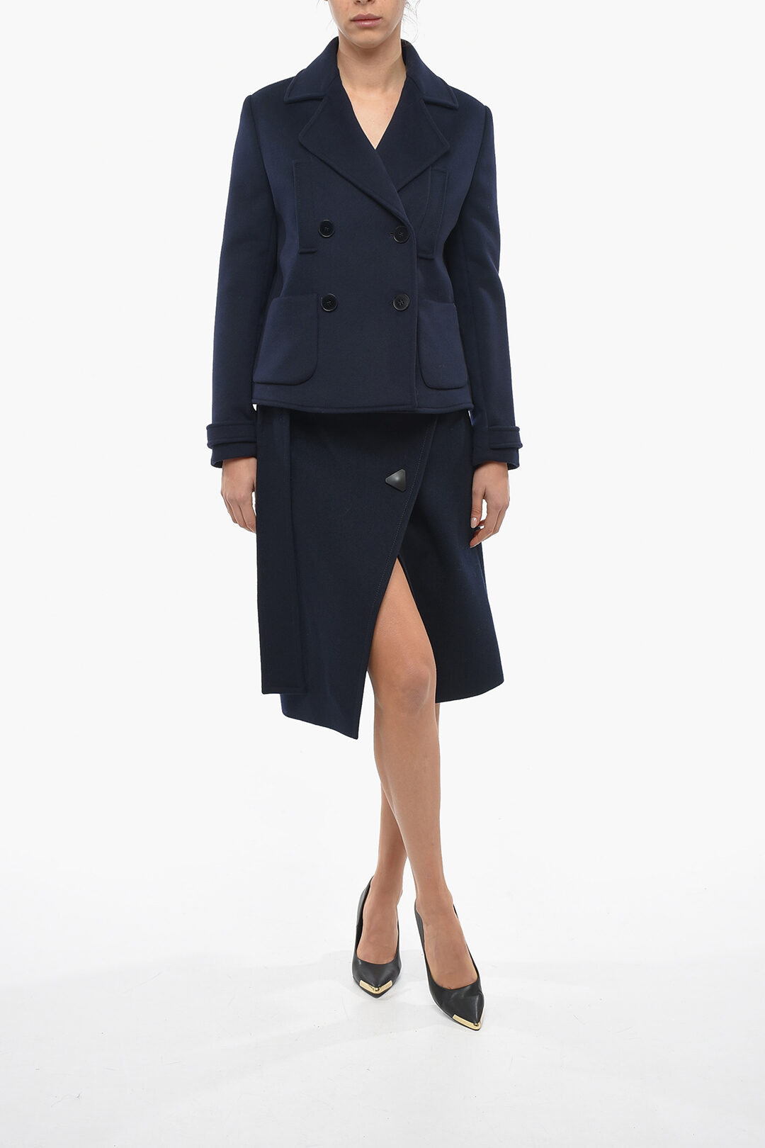 Stella mccartney double hot sale breasted coat