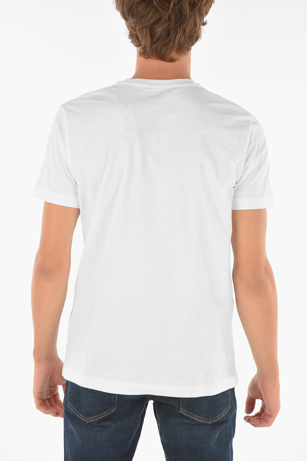T-Shirt Uomo Diesel T-Diegos | Girocollo Manica Corta 100% Cotone | Nero Con Patch