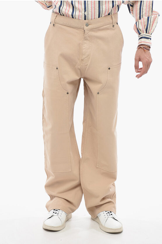 Shop Represent Utility Cotton Twill Pants With Studs