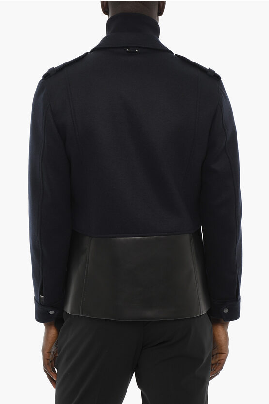 Neil Barrett Utility Jacket with Faux Leather Pockets men - Glamood Outlet