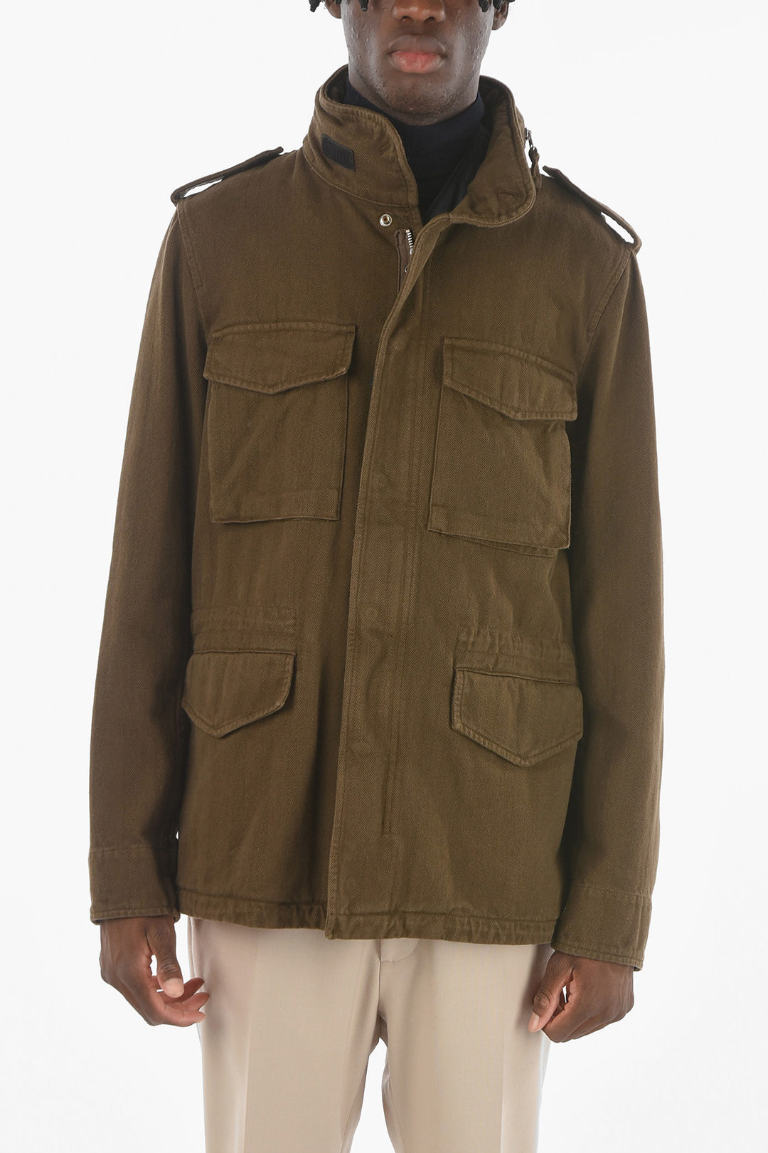 Military jacket with hidden hood - Aspesi 