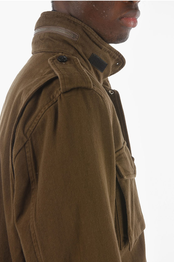 Aspesi Utility Jacket With Hidden Hood And Removable Padding men