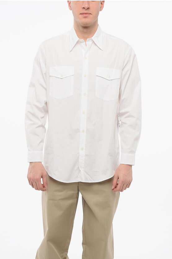 Department Five Utility Poplin Cotton Output Shirt With Classic Collar