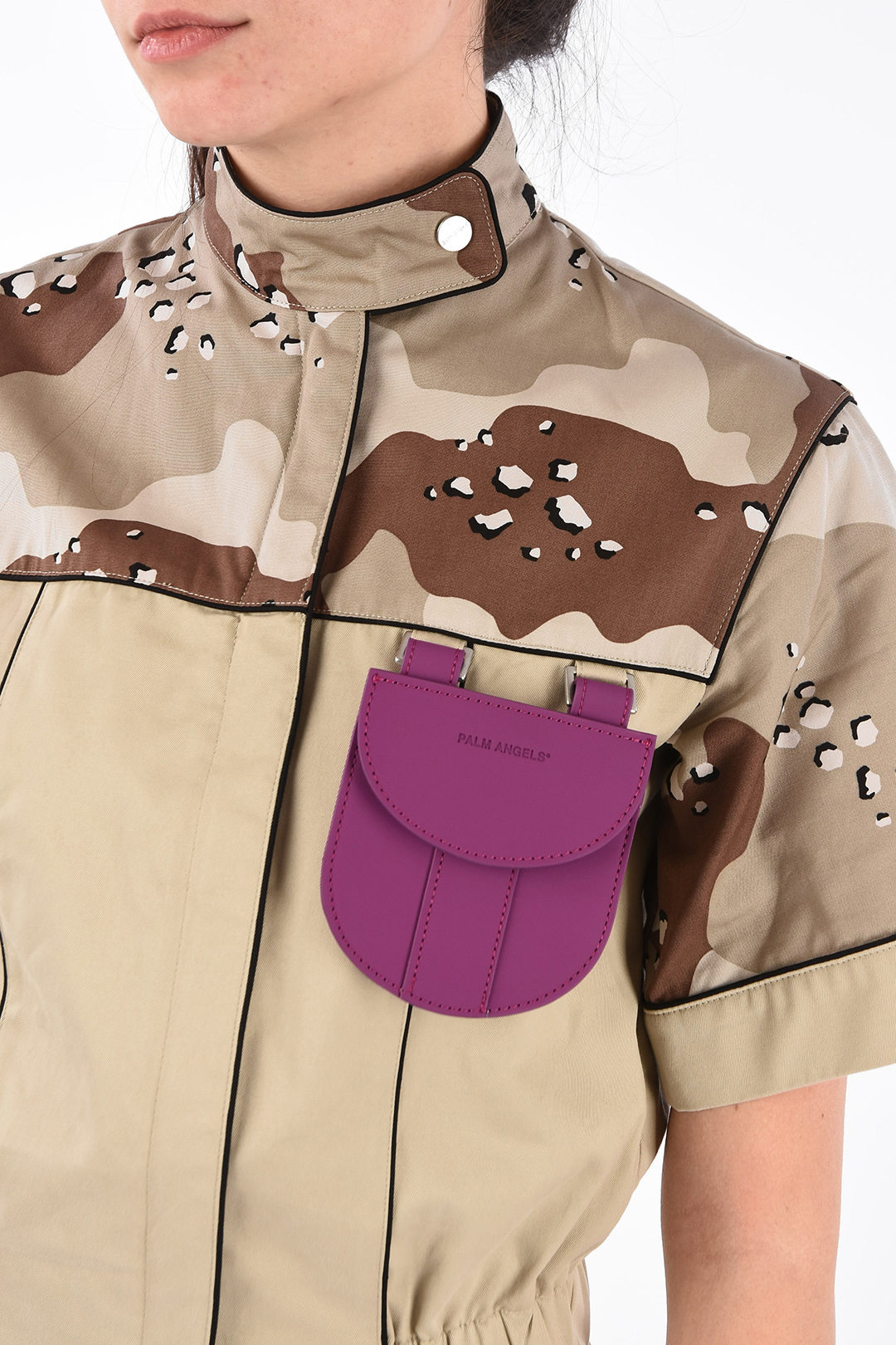 Palm Angels UtilityStyle Jumpsuit with Camouflage Details women