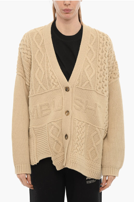 Shop Ambush V-neck Cable Knit Cardigan