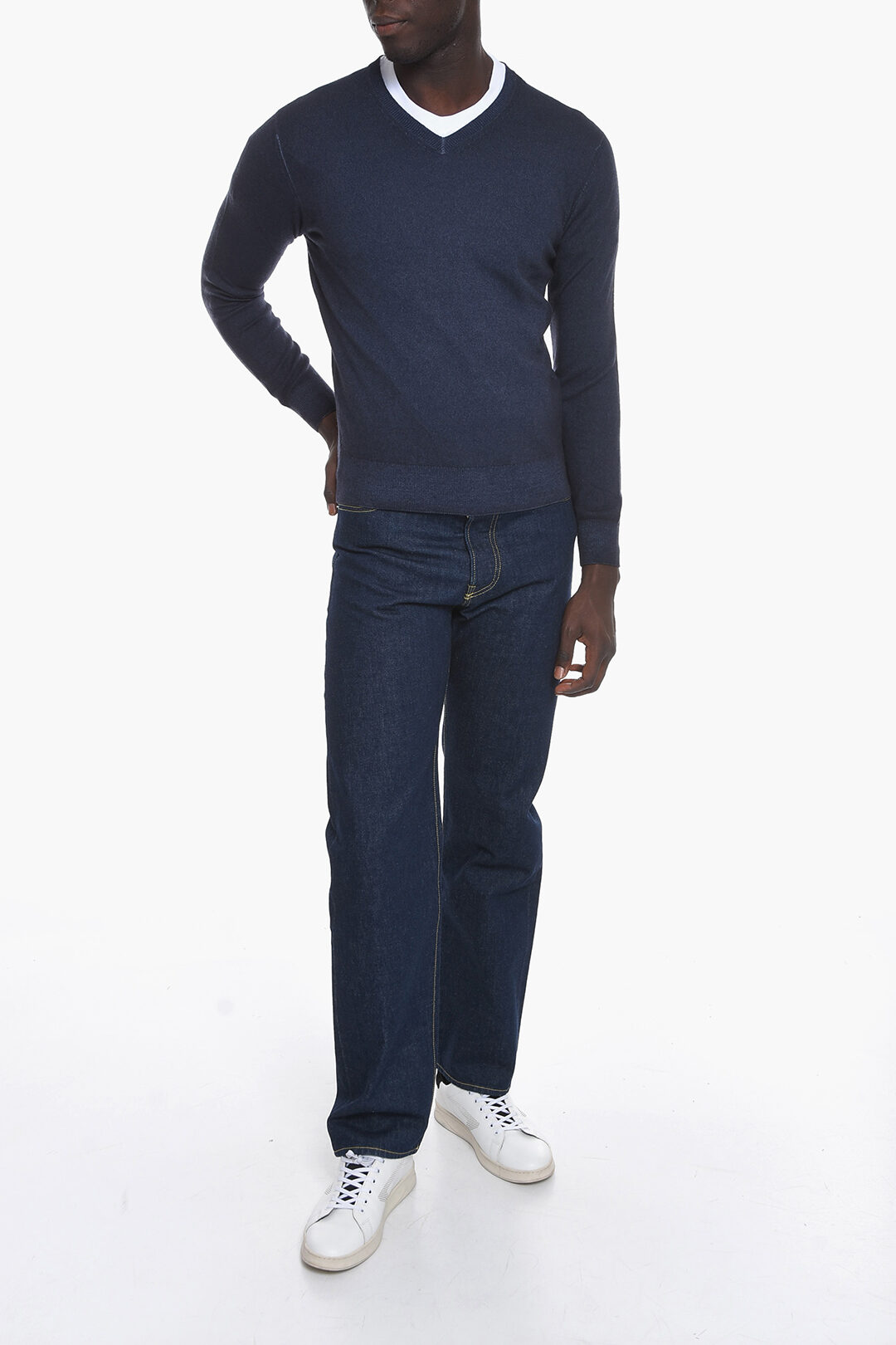 Cruciani V Neck Cashmere Sweater men Glamood Outlet