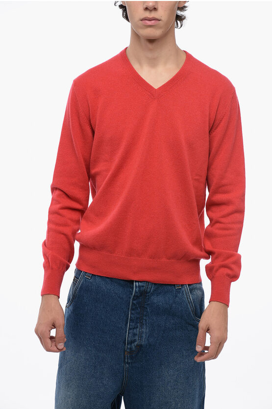 Shop Bruno Manetti V-neck Cashmere Sweater