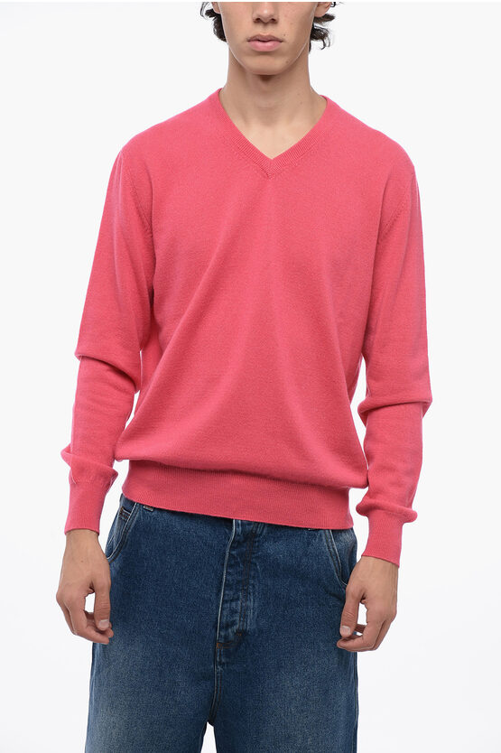 Shop Bruno Manetti V-neck Cashmere Sweater