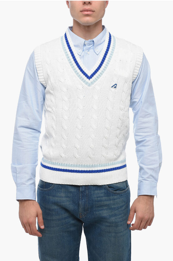 Shop Autry V-neck Cotton Knit Vest