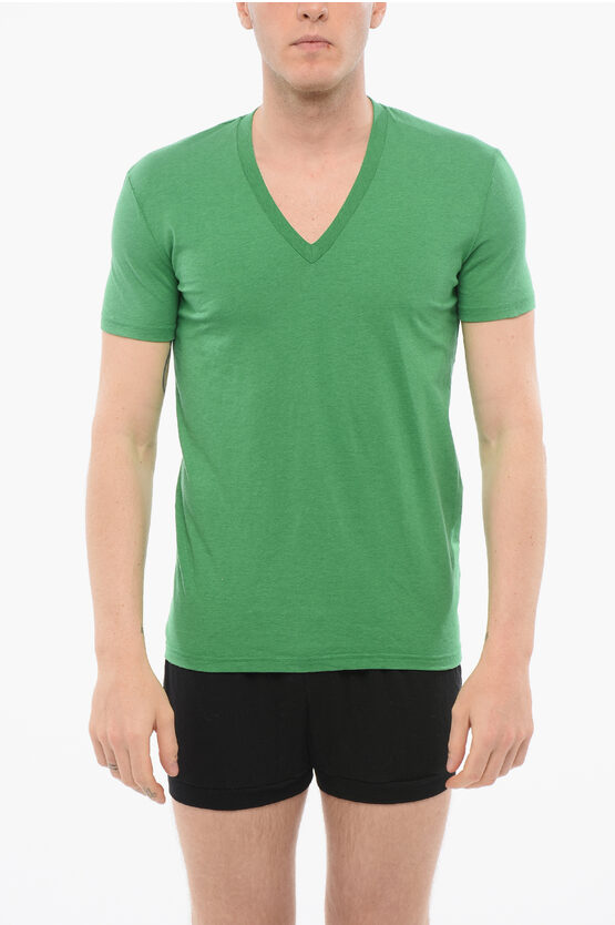 Dsquared2 V-neck Cotton Pajama T-shirt