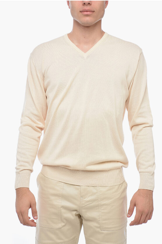 Cc Brothers V-neck Cotton Pullover