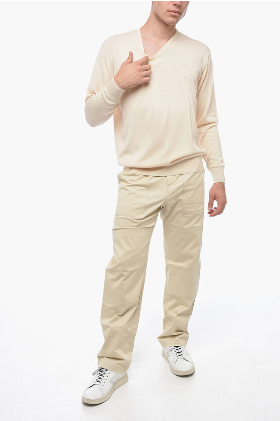 V-Neck Cotton Pullover