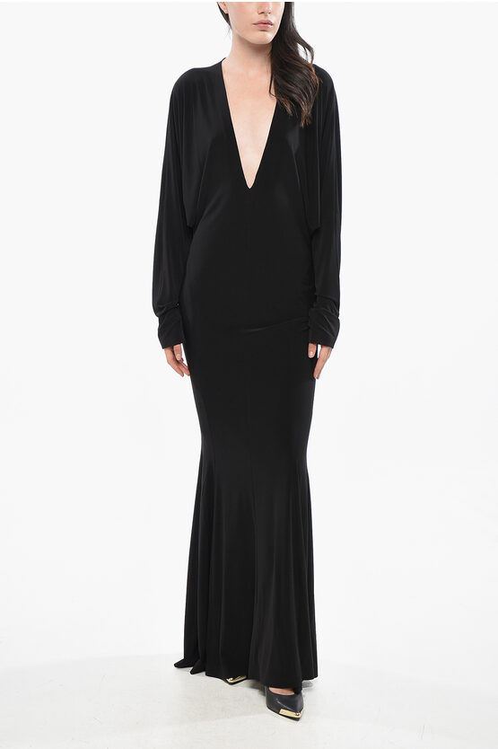 V-Neck Dolman Maxi … - image